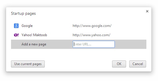 How to set home page in Google Chrome 2