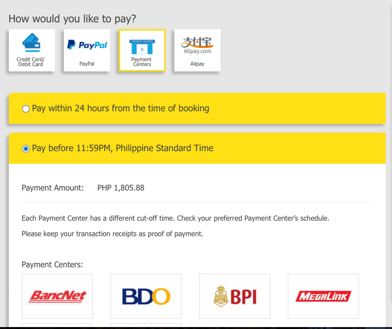Book-Online-Cebu-Pacific-Payment Centers
