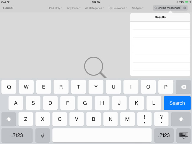 How-to-install-chikka-messenger-app-on-iPad-or-iPad-Mini-Step-2