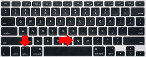 how to type enye on mac