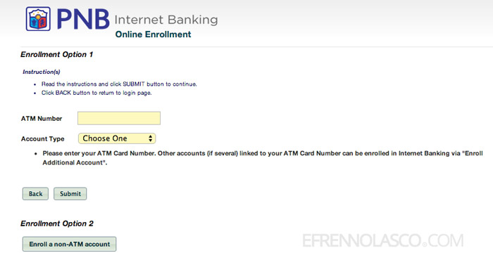 how to enroll to pnb net banking step 3