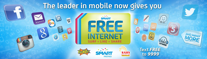 How to Avail Free Internet on Smart, Talk N Text and Sun Cellular