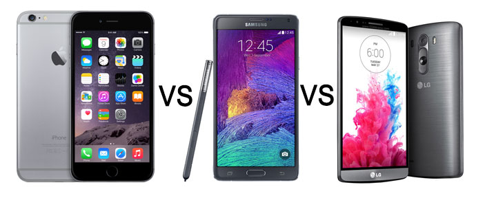 iPhone-6-Plus-VS-Samsung-Galaxy-Note-4-VS-LG-G3