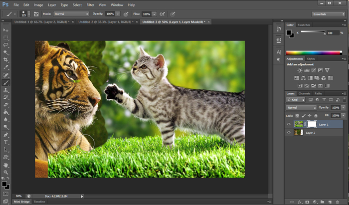 layer masking in photoshop