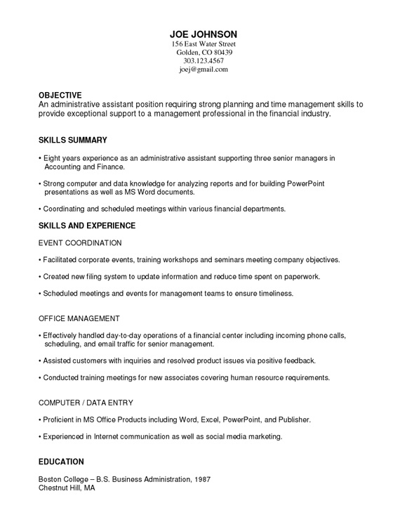 functional Resume