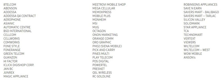 Huawei Samsung deals participating store
