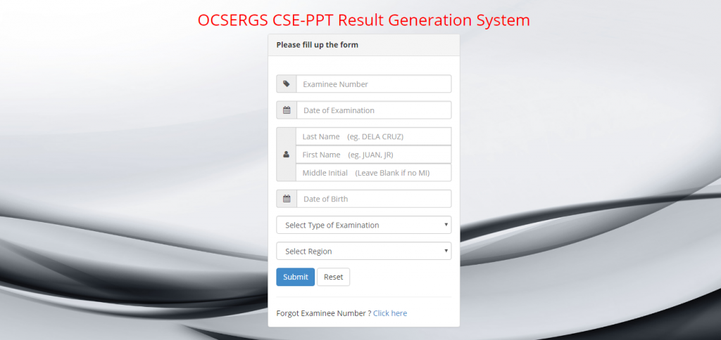 OCSERGS results