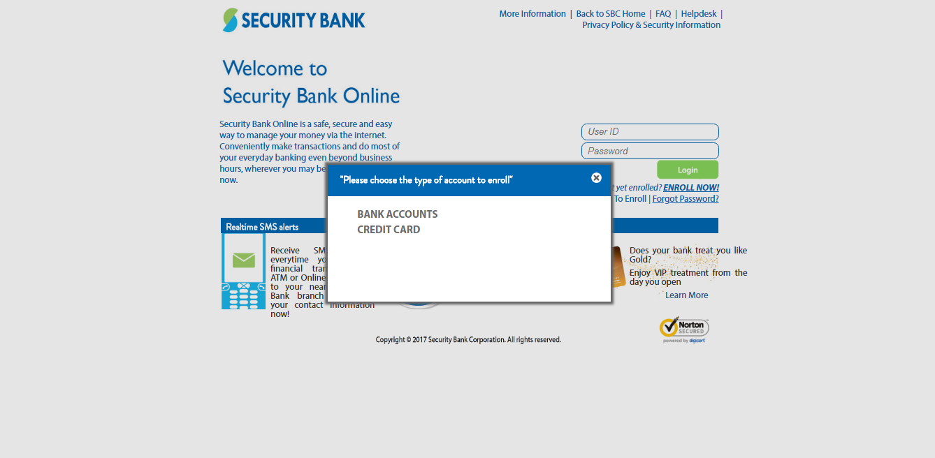 Security Bank Online Banking Options