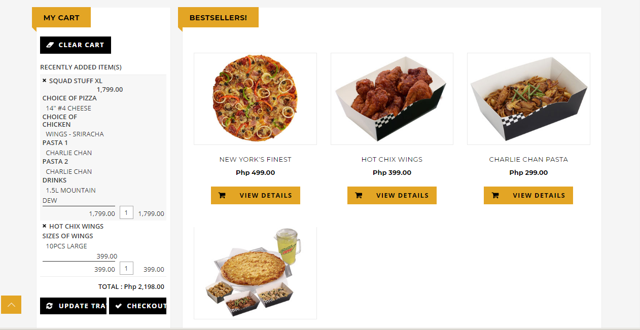 Yellow Cab online delivery