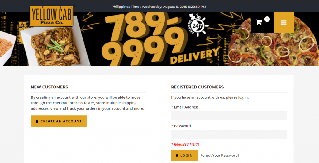 Yellow Cab Delivery Hotline