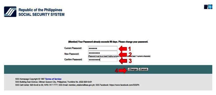 how to retrieve SSS online account step 6