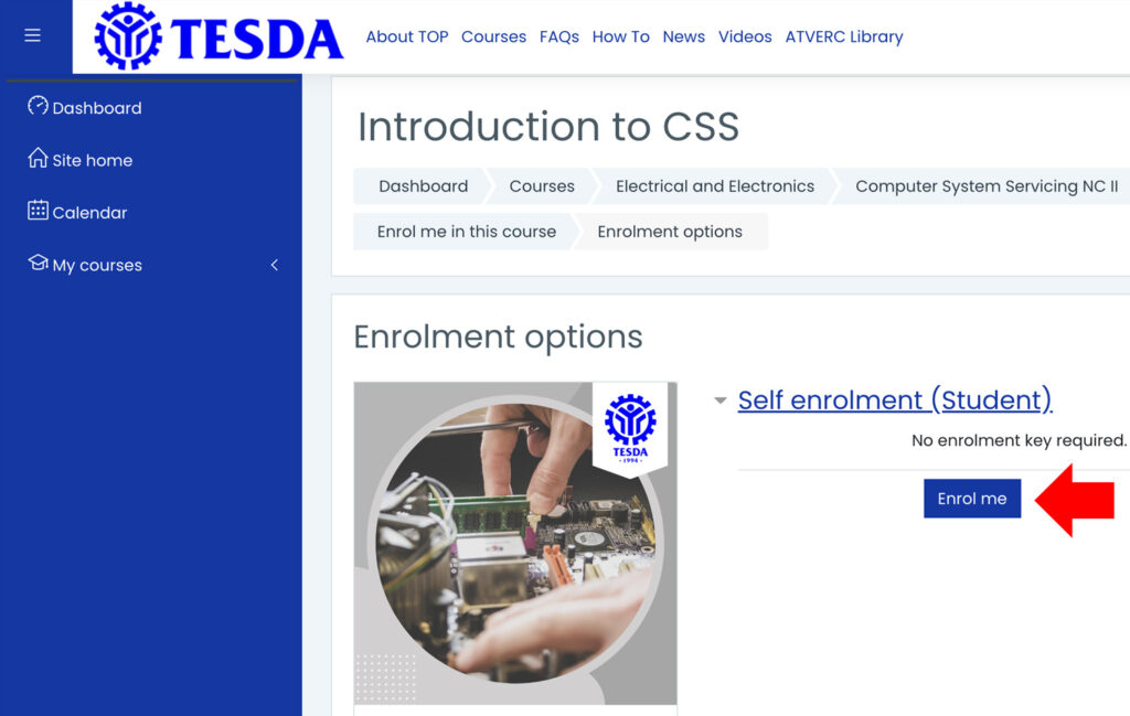 TESDA Online Enrollment