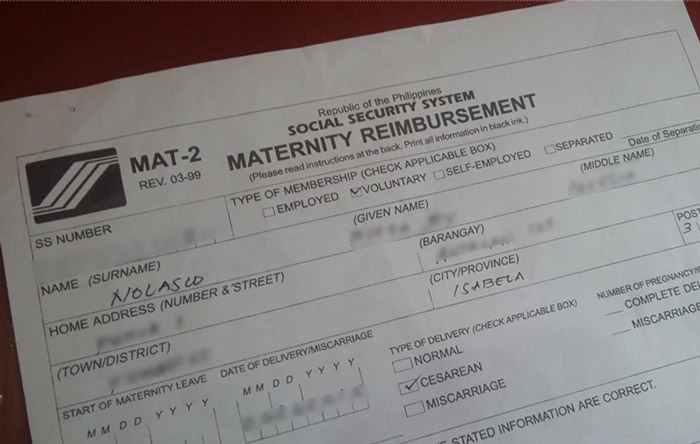 How To Reimburse SSS Maternity Benefits