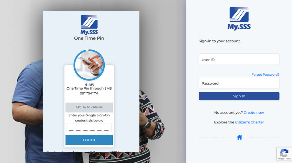 SSS Login Page