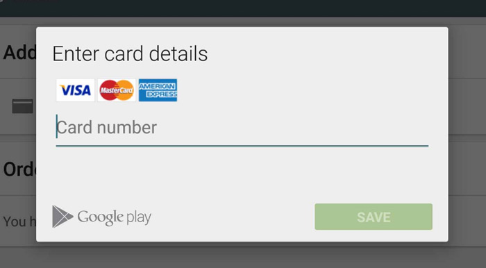 play store payment method