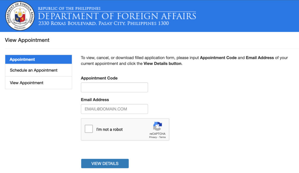 How to Cancel an Appointment in DFA