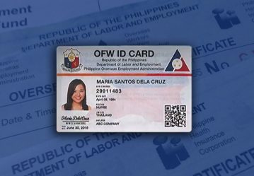 Identification Cards for OFWs (iDOLE) Said To Be Out Now