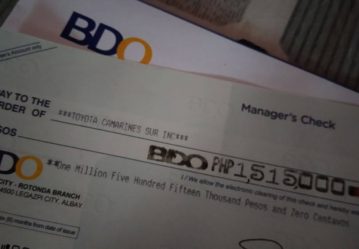 How to get BDO Manager’s Check