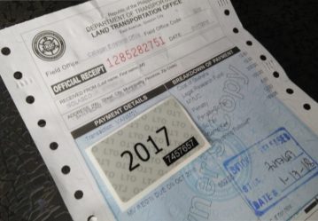 Renewing Motor Vehicle Registration (All Classifications)