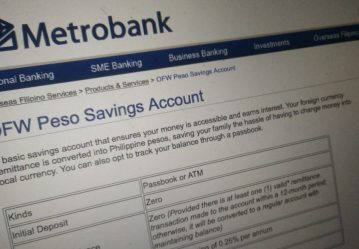 How Can An OFW Open A MetroBank Savings Account With No Maintaining Balance And Initial Deposit?