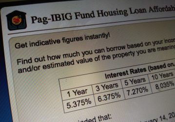 Pag-IBIG Housing Loan Monthly Amortization Table 2024