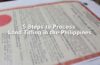 LRA’s 5 Easy Steps to Process Land Titling in the Philippines