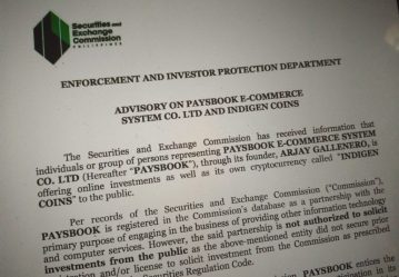 SEC Warns People on Paysbook E-Commerce System Co. Ltd