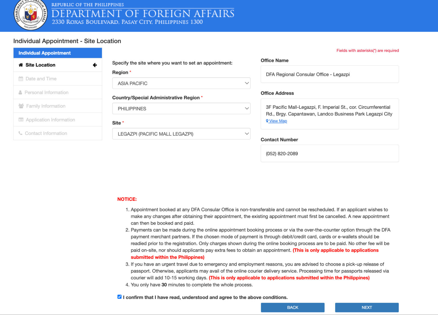 How To Set An Appointment For Passport Application Online In The   How To Set Passport Appointment Online Site Location 1536x1104 