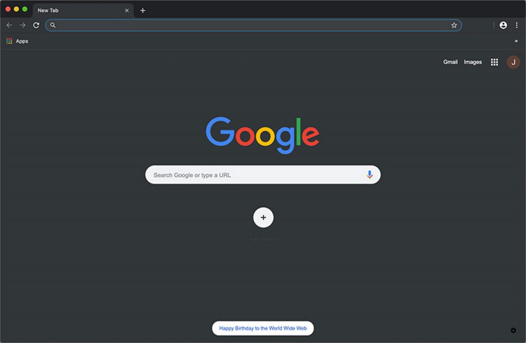 Google Chrome's Dark Mode Feature Sample
