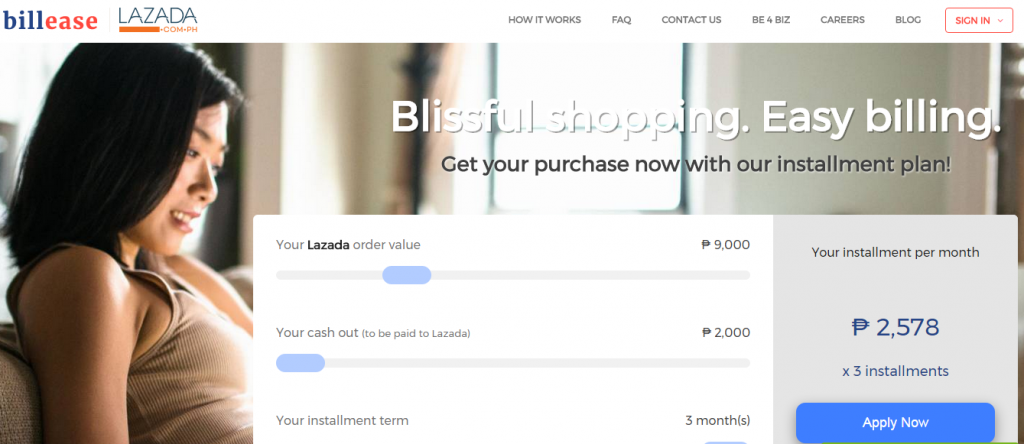 BillEase—Lazada's installment payment plan