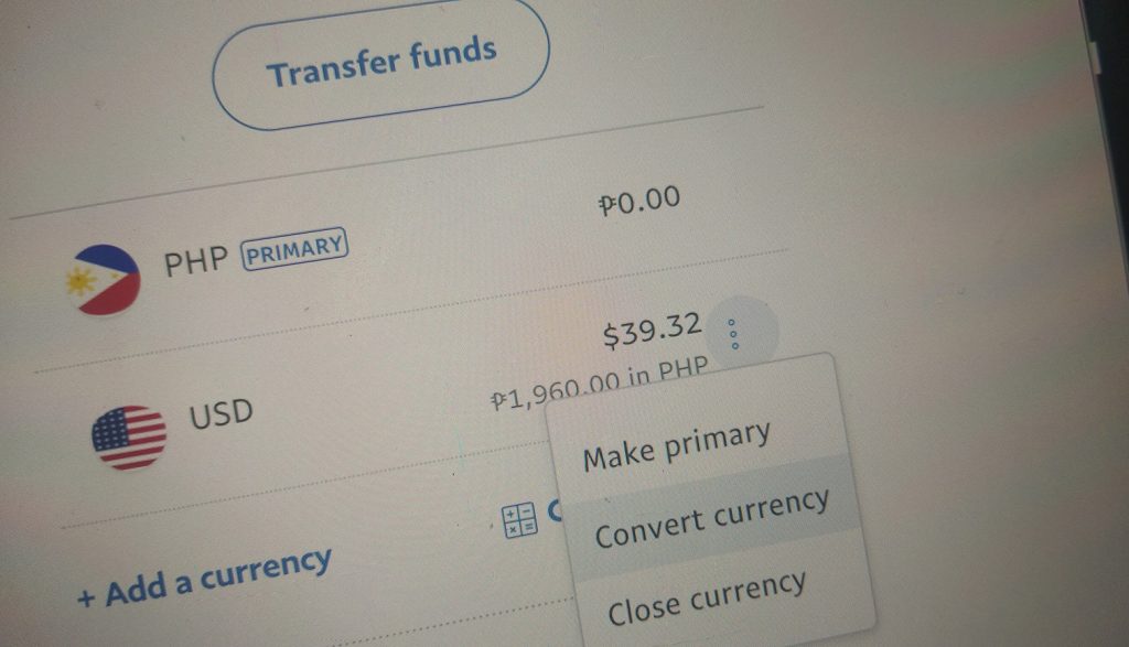 How To Convert PayPal Fund To Philippine Peso PayPal USD To Php 