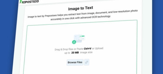 How to Convert Image to Text Using Prepostseo