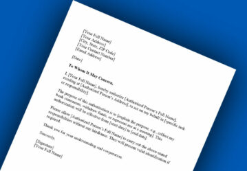 Authorization Letter Sample and Template (Free Download)