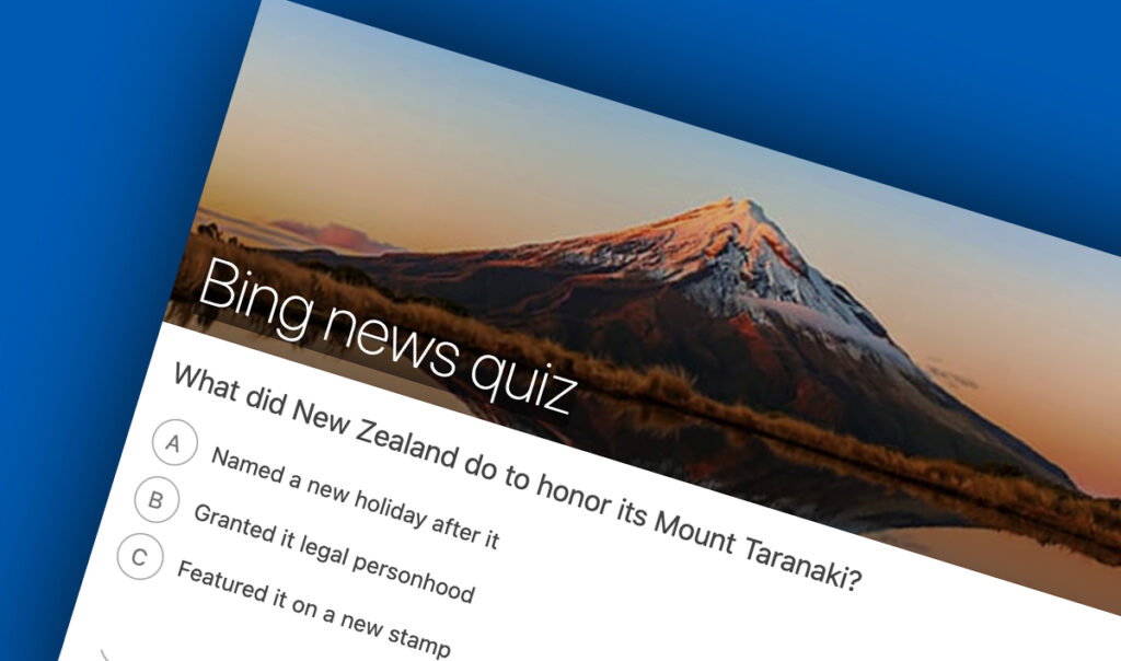 Bing News Quiz 1